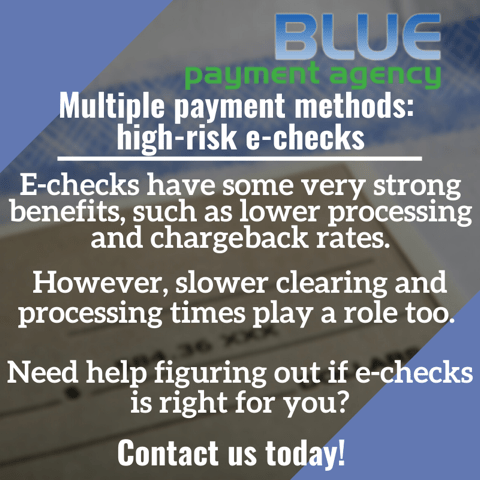 Multiple payment methods_ high-risk e-checks - Blue Payment Agency - Quote Image