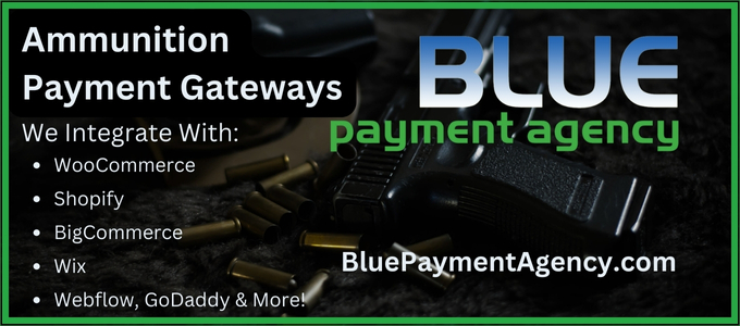 Ammunition Payment Gateways Infographic for Blue Payment Agency