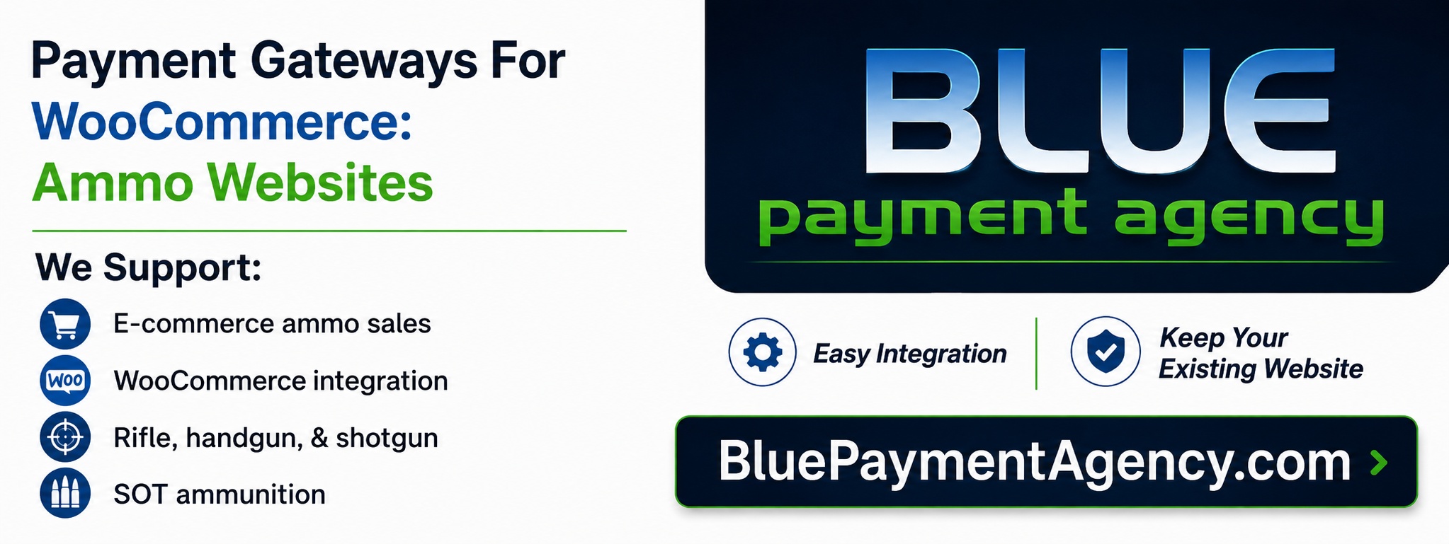 WooCommerce Ammunition Payment Gateway Blue Payment Agency Infographic
